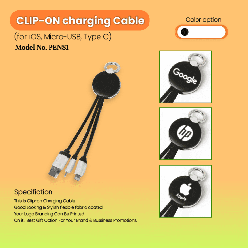 Clip-On Charging Cable