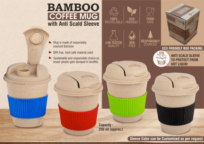 Eco-friendly Bamboo coffee mugs