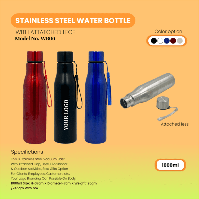 Stainless Steel Water Bottle 1000ml