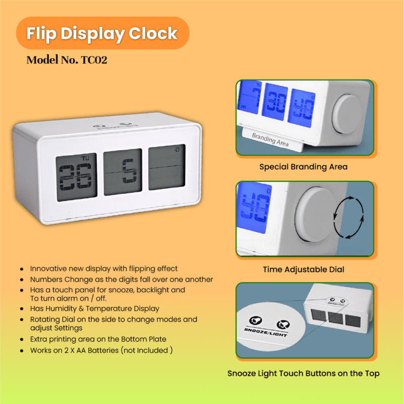 Led Digital Table Clock | Flip Display Clock