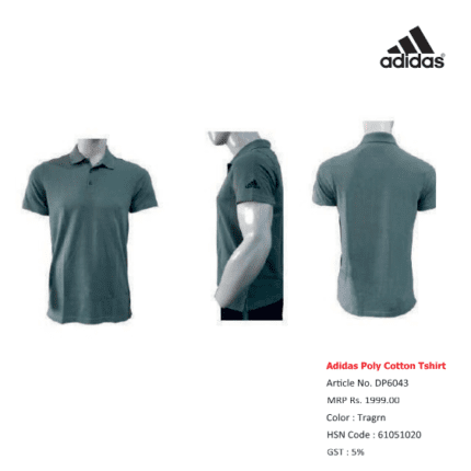 Adidas Poly Cotton T-Shirt For Men