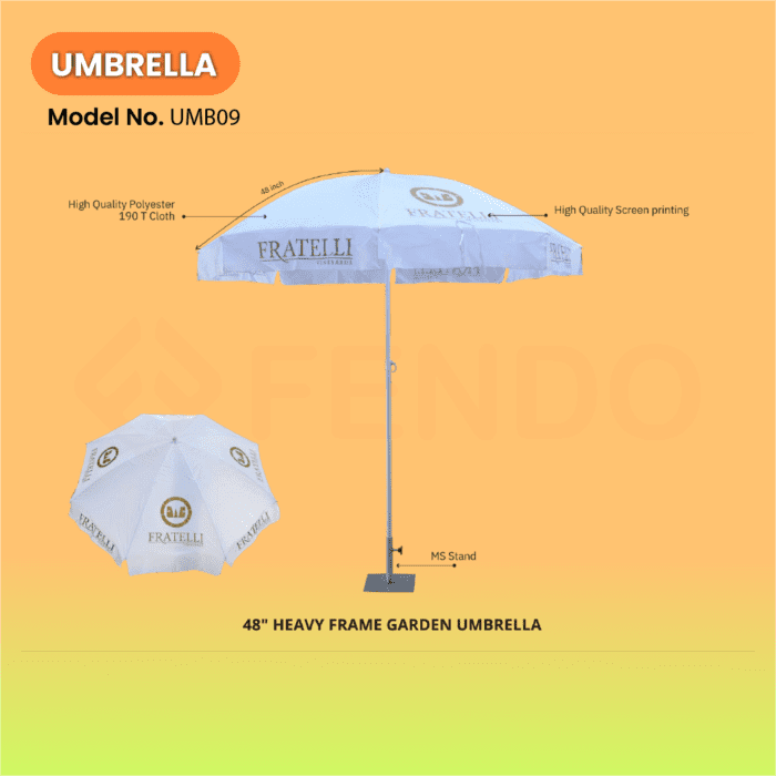 48" Heavy Frame Garden Umbrella