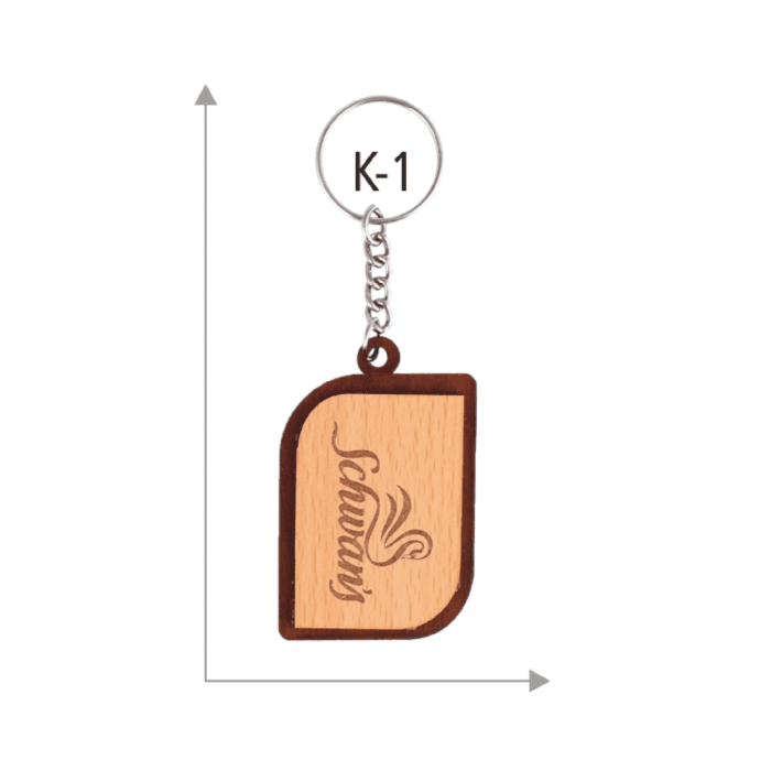 Wooden Keychain With Photo