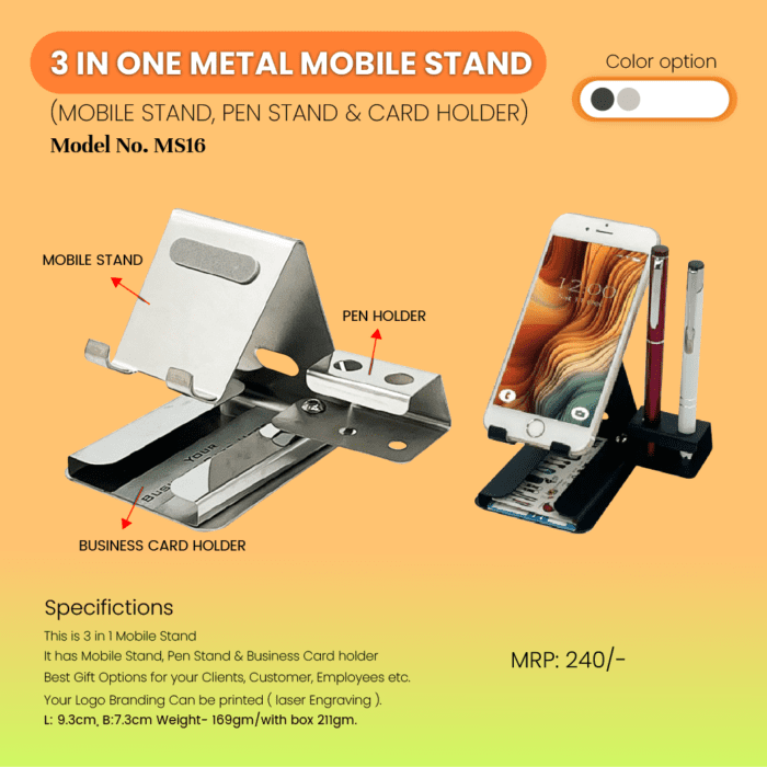 3-in-1 Metal Mobile Stand