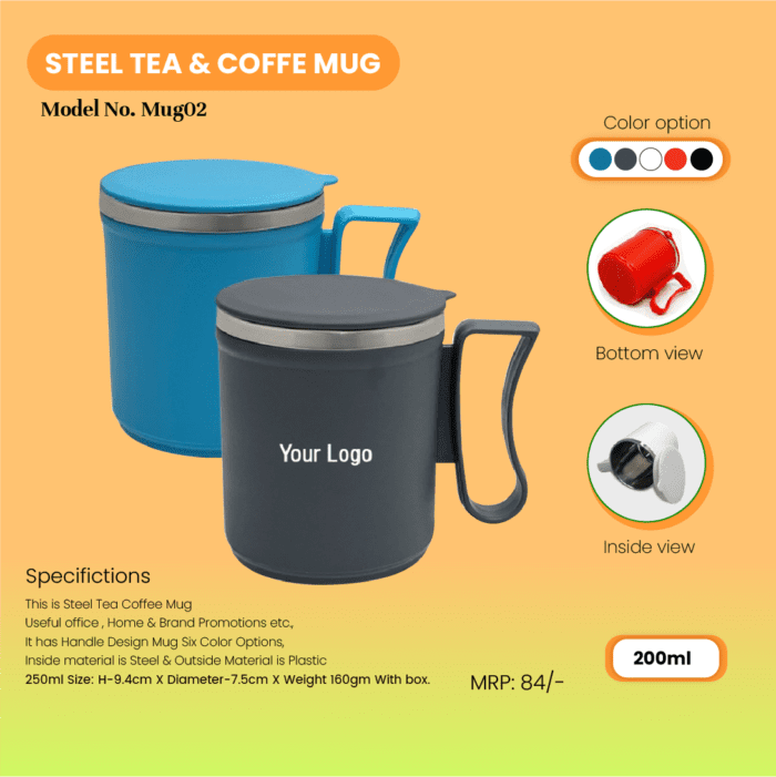 Steel Tea And Coffee Mug-Mug02