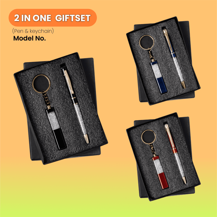 2 in One Giftset Pen & Keychain