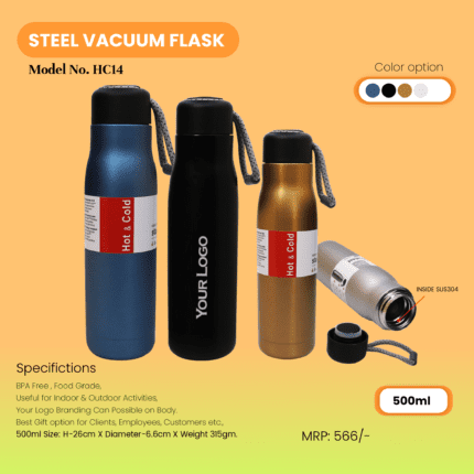 Portable Steel Vacuum Flask