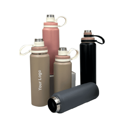 Steel Vacuum Flask Attached Cap with Straw-HC18