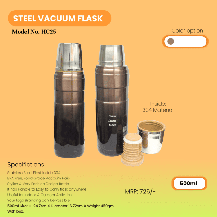 Hot & Cold Steel Vacuum Flask
