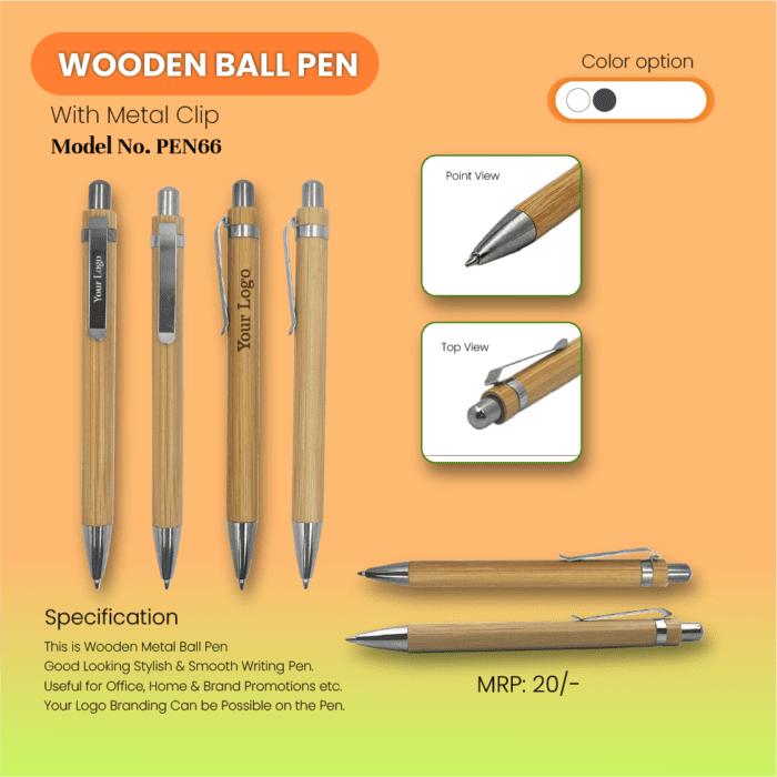 Classic Fusion: Timeless Metal and Wooden Pen