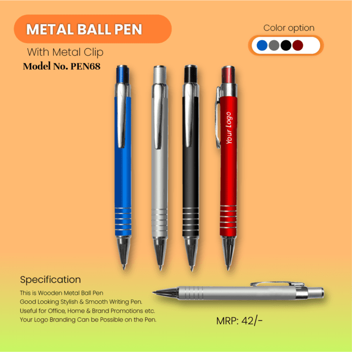 Steely Elegance Superior Metal Ball Pen