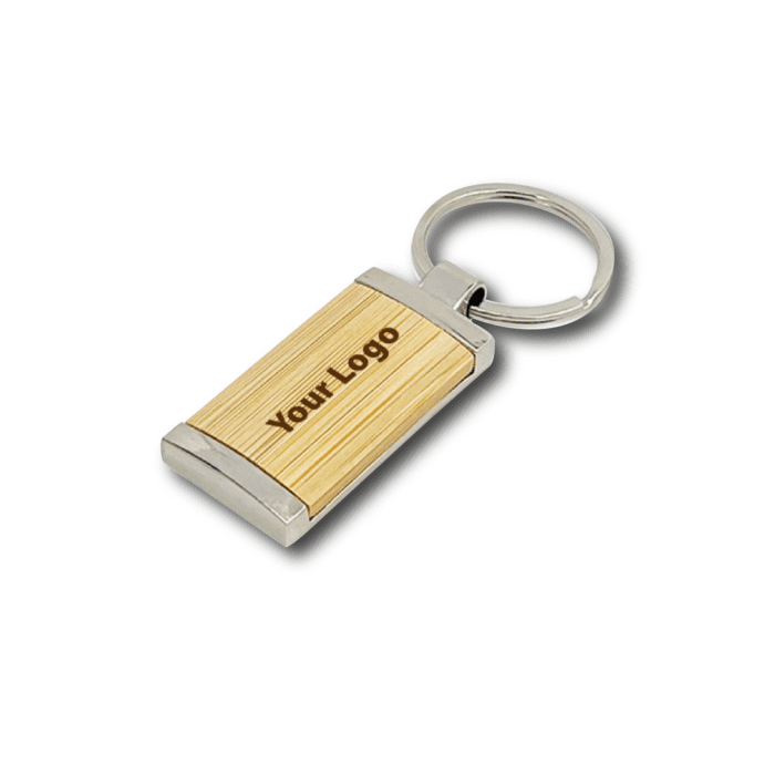 Personalized Wooden Metal Keychains-KC16