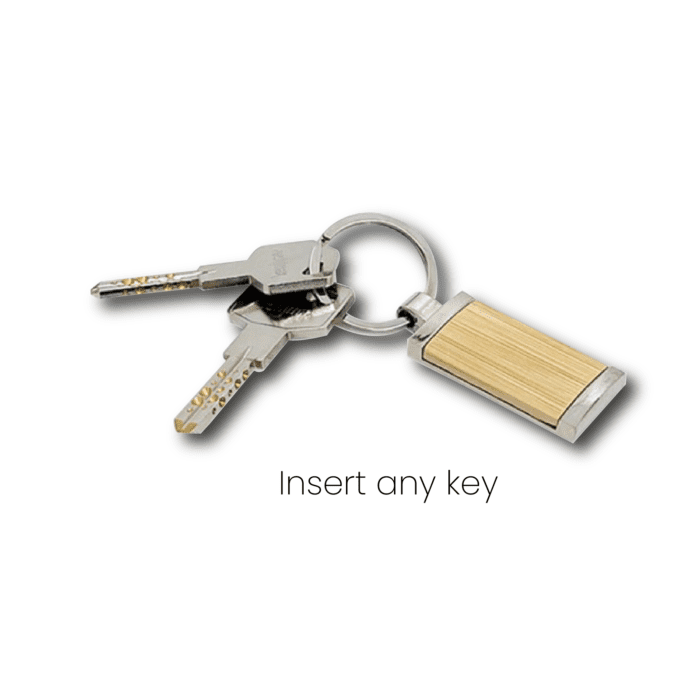 Personalized Wooden Metal Keychains-KC16