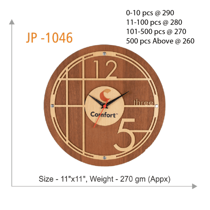 Wooden Timecraft: Personalized Wall Clocks