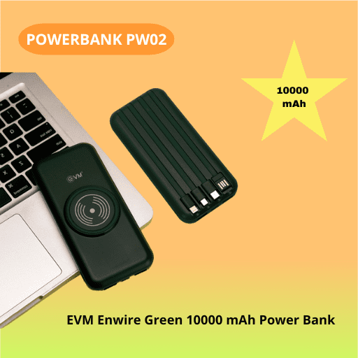 EVM Enwire Green 10000 mAh Power Bank