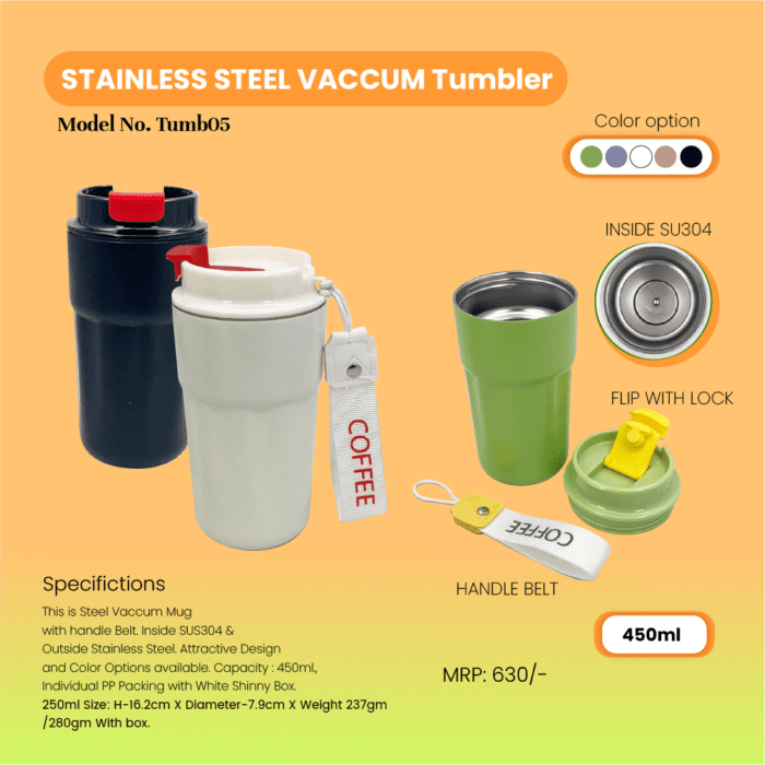 Stainless Steel Vacuum Tumbler