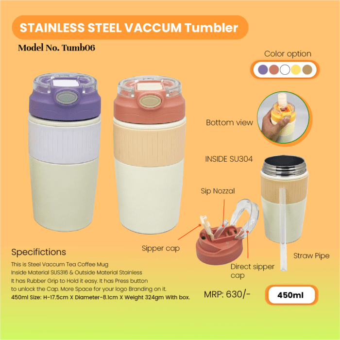 Premium Insulated Steel Vacuum Tumbler