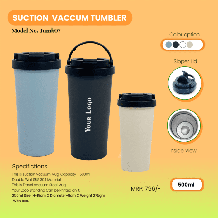 Suction Vacuum Tumbler