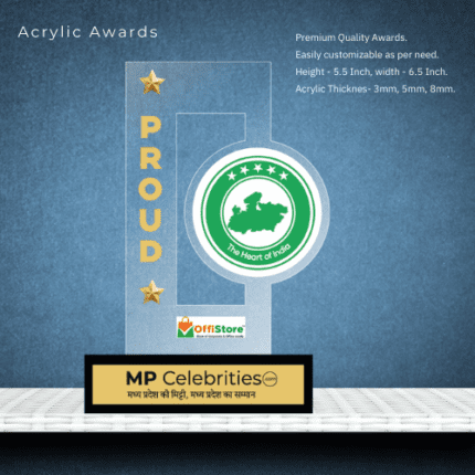 Acrylic Award- Proud Certificate 6.5Inch