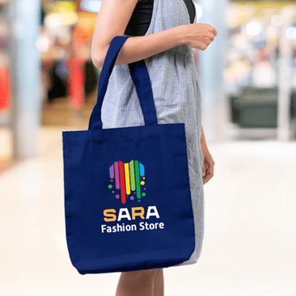 3 Multicolor Canvas Tote Bags