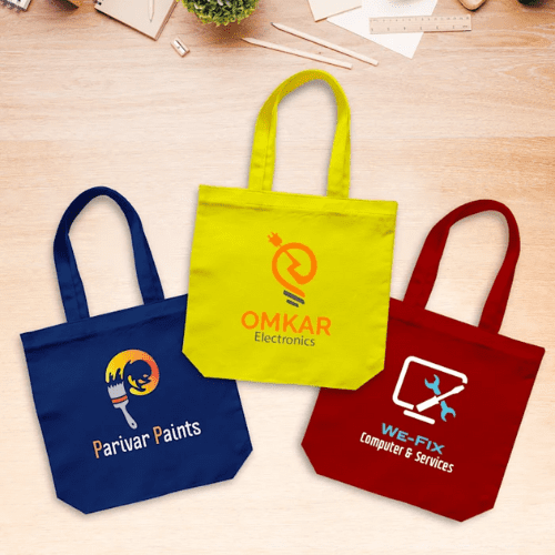 Fabulous 3 Colored Canvas Tote Bags