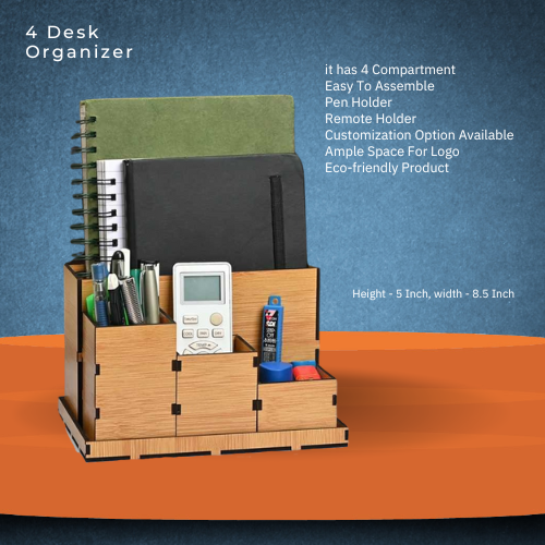 Multi-function 4 Desk Organizer 5 inch