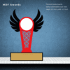 MDF Award- Decorative Angel Shaped Trophy 8.5 Inch