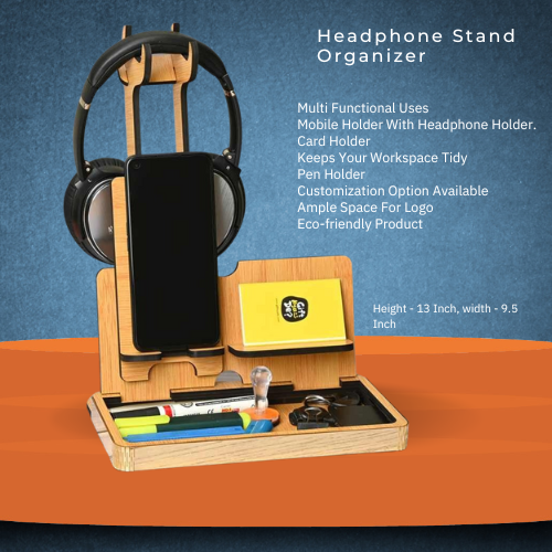 Multifunctional Headphone Stand Organizer 13 Inch