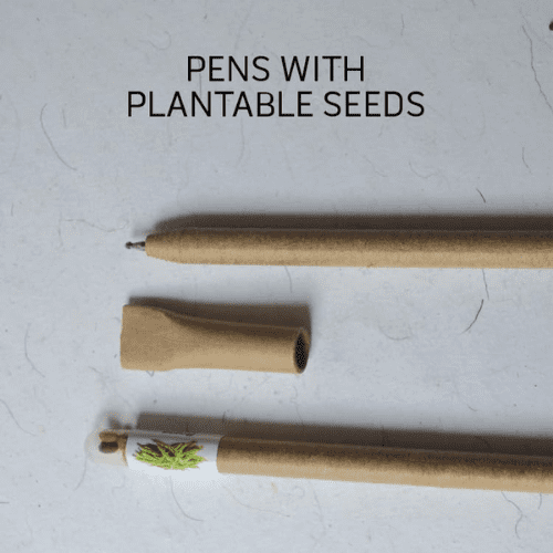 Ball Pen Blue Plantable Stationery Seed Pens