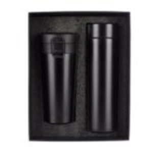 2 in 1 Black Combo Gift Set – Bottle and Tumbler