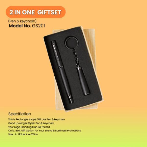 2 in 1 Gift Set With Pen and Keychain