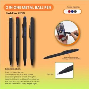 2 in 1 Metal Ball Pen