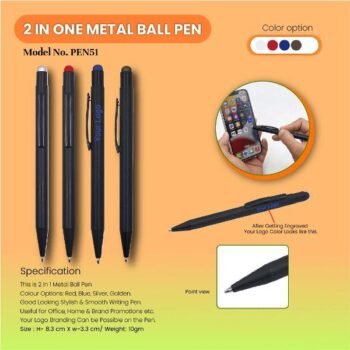 2 in 1 Metal Ball Pen