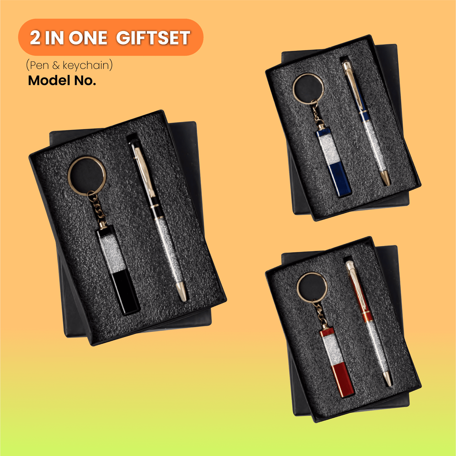 2 in One Giftset Pen & Keychain