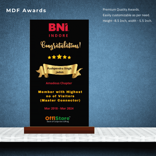 MDF Award - Celebrating Exceptional Achievement 8.5 Inch
