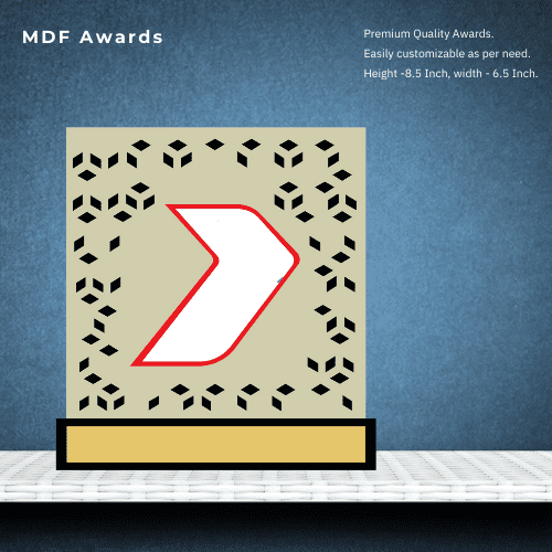 Custom MDF Award - Square Shape Design