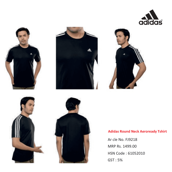 Adidas Round Neck Aeroready T-Shirt For Men