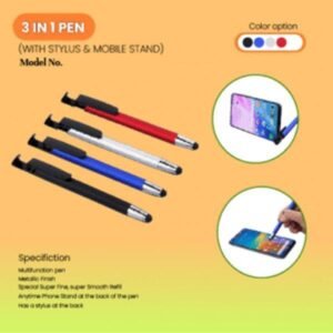 3 In 1 Pen with Stylus and Mobile Stand