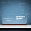 Acrylic Award-With Rectangle Shape With India Design