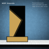 MDF Award- Modern Elegant Design Trophy 8.5 Inch