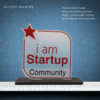 Acrylic Award For Startup Community