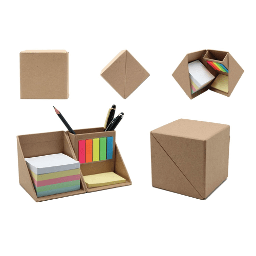 foldable sticky note cube