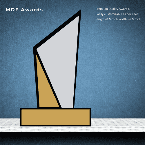 MDF Award-Premium Wooden Trophy 8.5 Inch