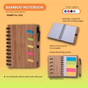 Bamboo Notebook – Eco-Friendly & Stylish Corporate Gift
