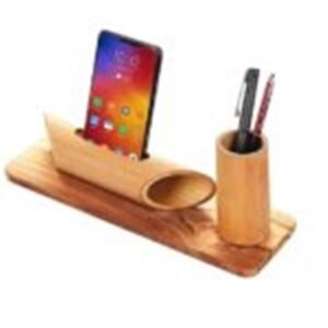 Bamboo Tumbler with Music Amplifier for Smartphones – Eco-Friendly & Multifunctional