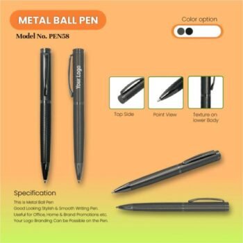 Best Metal Ball Pen – Black Corporate Gift Pen