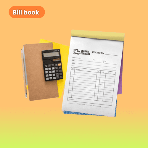 Multicolor Printed Bill Books