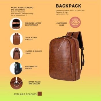 Business Backpack PU Leather