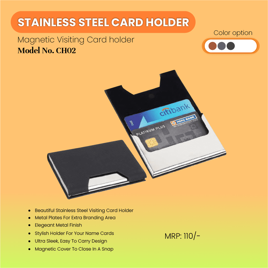 Ultimate Defender Stainless Steel Card Holder-CH02