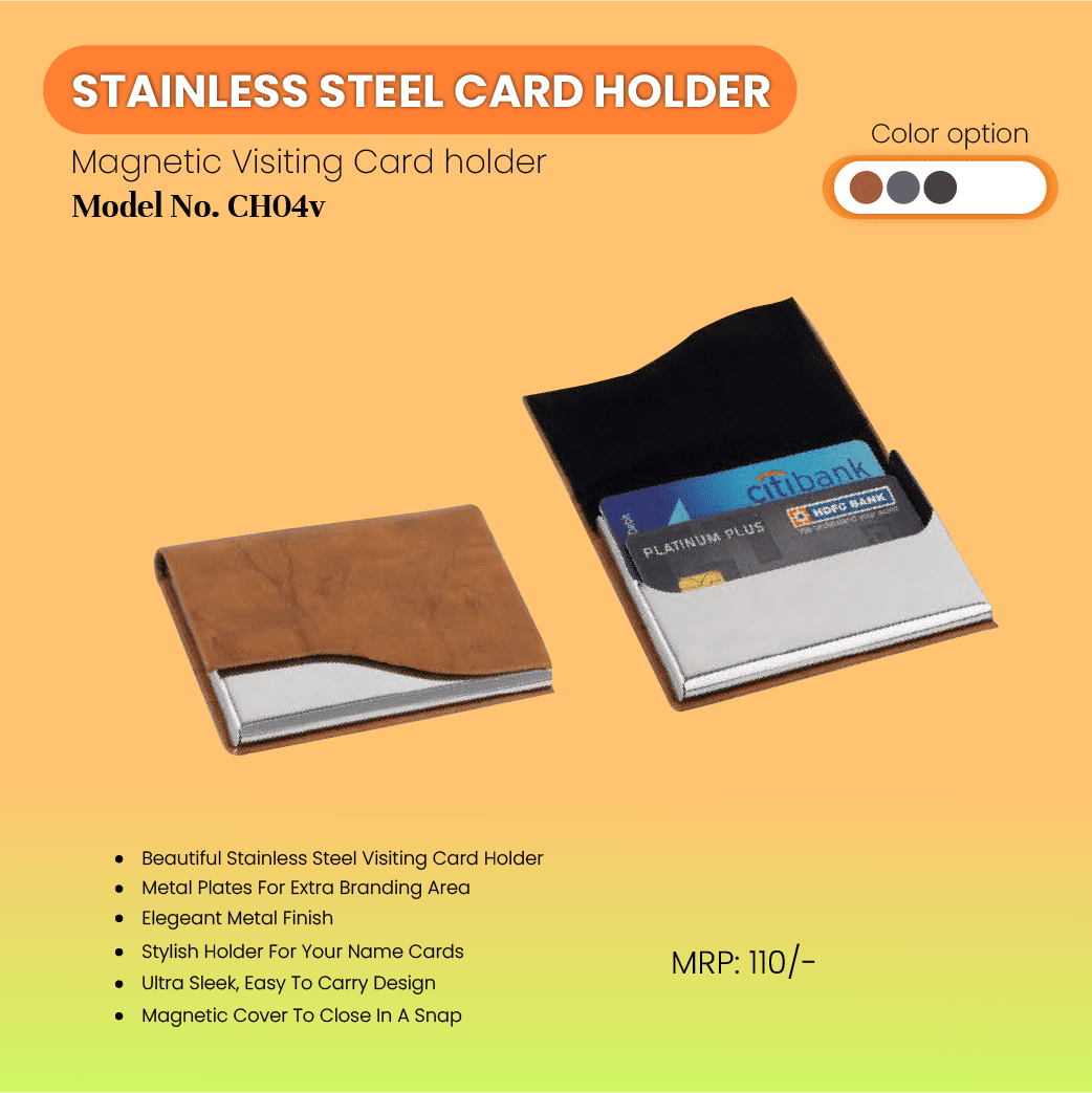 Elite Magnetic Steel Card Holder-CH04